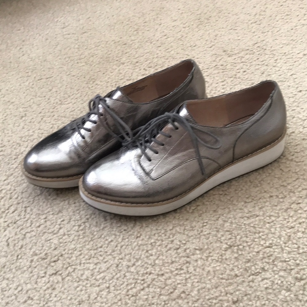 Steve Madden Silver Loafer